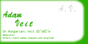 adam veit business card